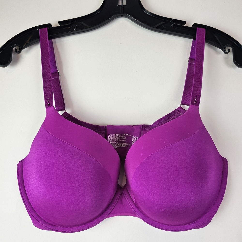 Victoria's Secret Biofit Demi Uplift Fuschia Purple Pink Bra Size 36DD Underwire